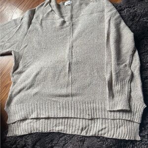 LA MIEL Textured Beige Knit Top